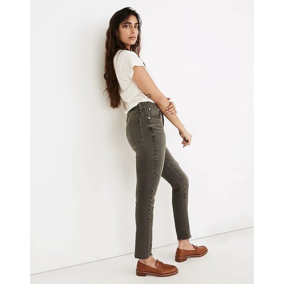 Madewell The Perfect Vintage Jean Cosner Wash Knee-Rip Edition High Rise Size 27 - Picture 2 of 14
